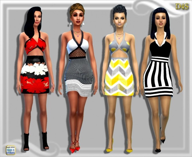 Sims 4 Off to Lunch dresses at Dreaming 4 Sims