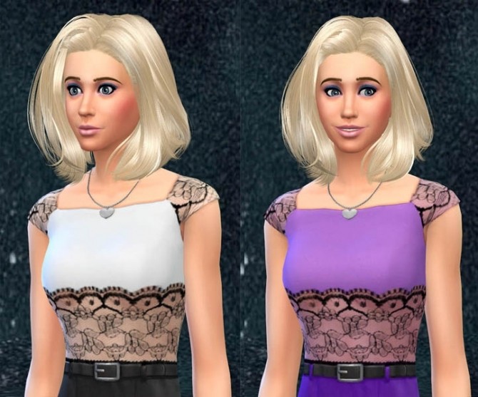 Sims 4 Lace dress by Koelia at Sims Artists