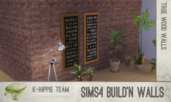 Sims 4 7 brick walls volume 3 at K hippie