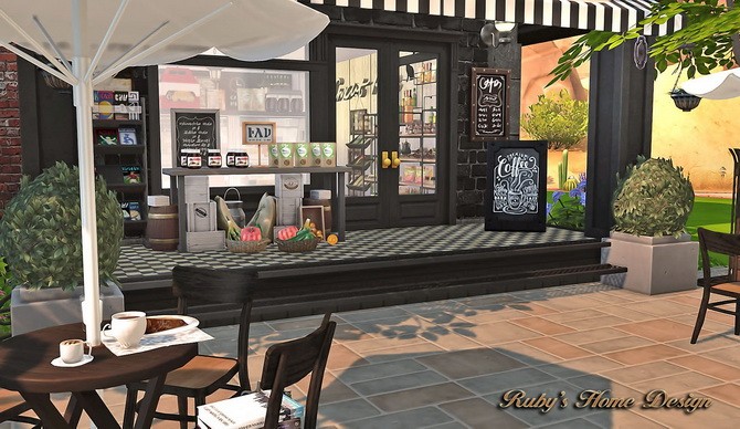 Sims 4 Deli & Grocery Store at Ruby’s Home Design