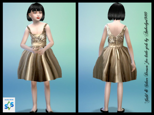 Sims 4 Gold & Silver Dresses at Amberlyn Designs