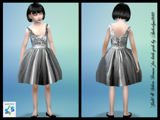 Sims 4 Gold & Silver Dresses at Amberlyn Designs