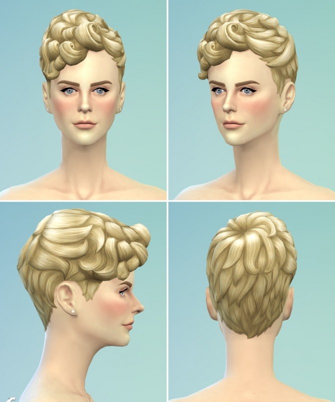 Sims 4 EP01 Pixi curly hair edit at Rusty Nail