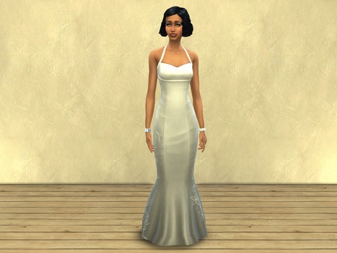 Sims 4 Perle dress by Poupouss at Sims Artists