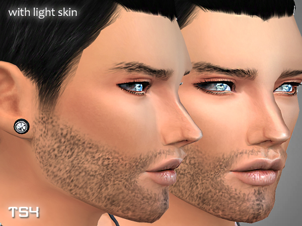 Sims 4 Realistic beard by Pinkzombiecupcakes at TSR