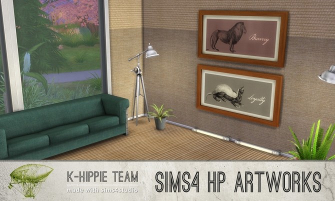 Sims 4 7 Artworks HP World volume 1 at K hippie