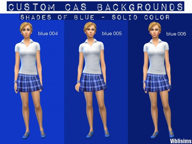 Sims 4 Custom CAS Backgrounds Shades of Blue by ciaolatino38 at Mod The Sims
