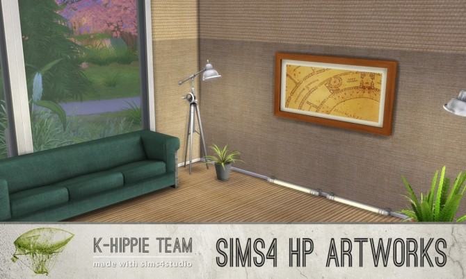 Sims 4 7 Artworks HP World volume 1 at K hippie