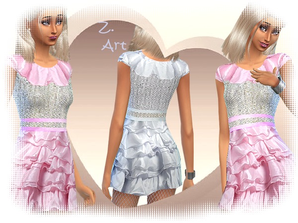 Sims 4 First Dance dress by Zuckerschnute20 at TSR