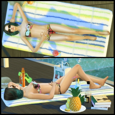 Sims 4 Beach Pose v2 In Game by Dreacia at My Fabulous Sims