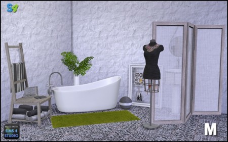 Eglantine bathroom set at Mango Sims