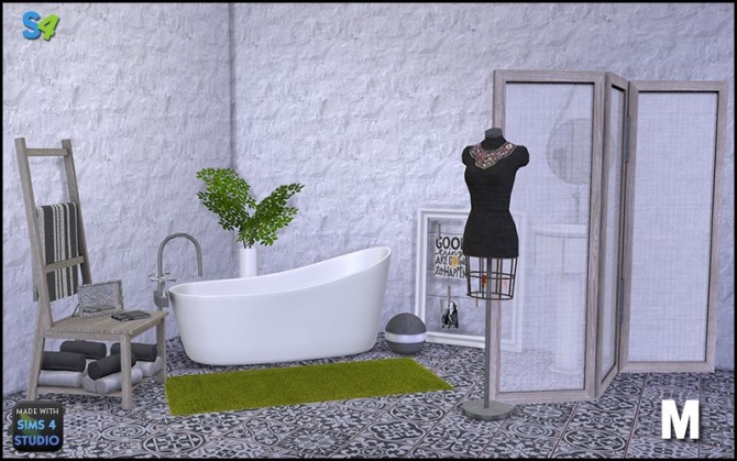 Sims 4 Eglantine bathroom set at Mango Sims