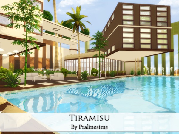Sims 4 Tiramisu house by Pralinesims at TSR