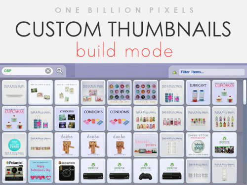 Sims 4 OBP Wall Decors & Clutter Updated (Sellable & Thumbnails) at One Billion Pixels
