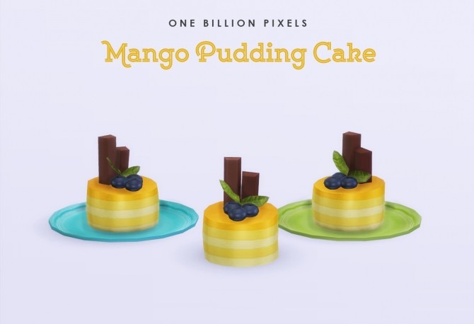 Sims 4 Decor Cakes & Plate With Slot at One Billion Pixels