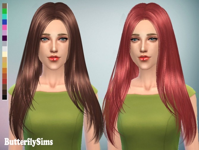 Sims 4 Hair 122 by YOYO at Butterfly Sims