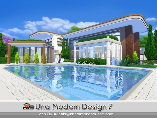 Sims 4 Una Modern design 7 by autaki at TSR