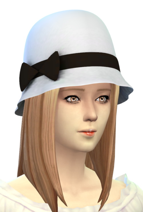 Sims 4 Cloche hat at Happy Life Sims