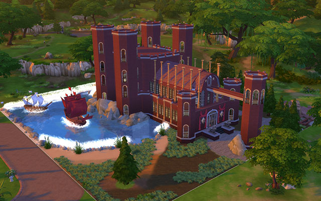 Sims 4 GoT Red Keep (Fortezza Rossa) by Sim4fun at Sims Fans