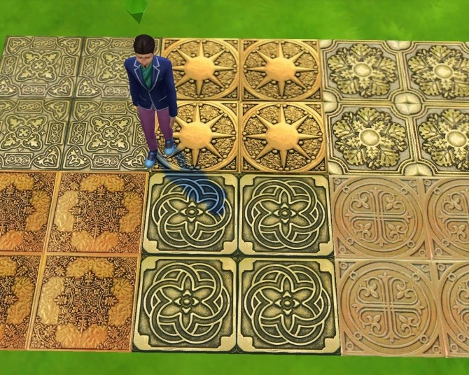 Sims 4 Golden ornament floors at Mara45123