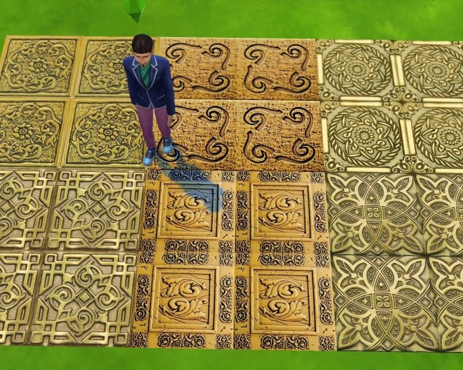 Sims 4 Golden ornament floors at Mara45123