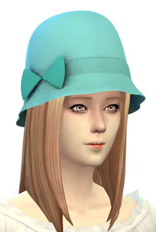 Sims 4 Cloche hat at Happy Life Sims