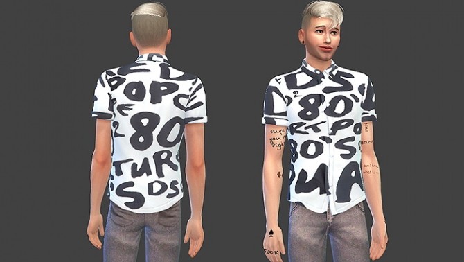 Sims 4 Various Male Button Ups at Sims 4 Sweetshop