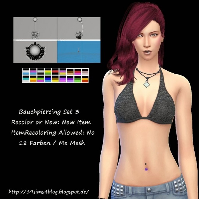 Sims 4 Belly piercing at 19 Sims 4 Blog