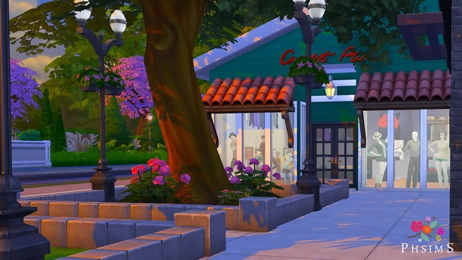 Sims 4 Magnolia square at PHSIMS