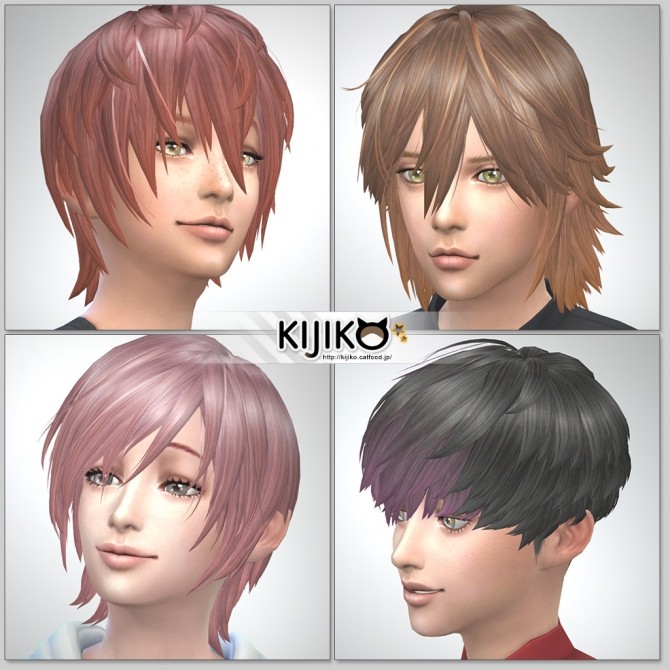 Sims 4 Hair for Kids Vol.1 at Kijiko