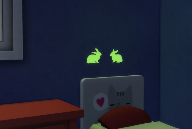 Sims 4 Flourescent Wall deco at Budgie2budgie