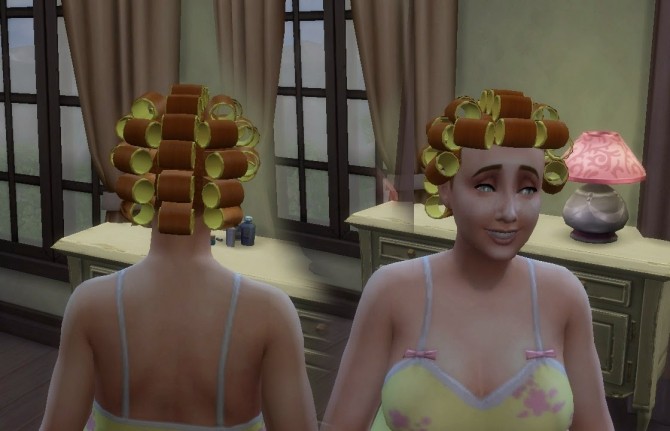 Sims 4 Hair Rollers Conversion at My Stuff