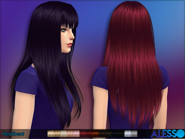 Sims 4 Heartbeat Hair by Alesso at TSR
