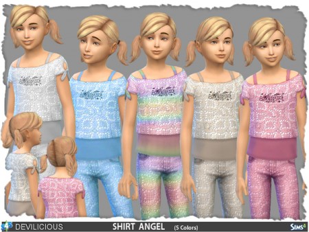 Angel Girls Set Mix and Match by Devilicious at TSR » Sims 4 Updates