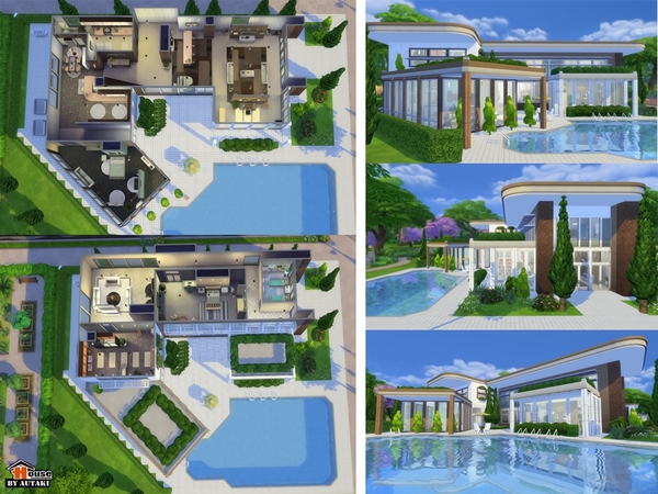Sims 4 Una Modern design 7 by autaki at TSR
