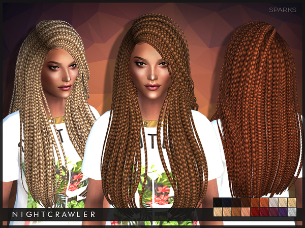 Sims 4 Sparks hair by Nightcrawler at TSR