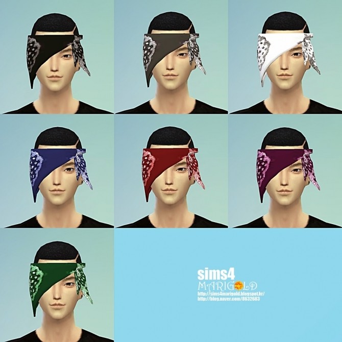 Sims 4 Head scarf acc at Marigold