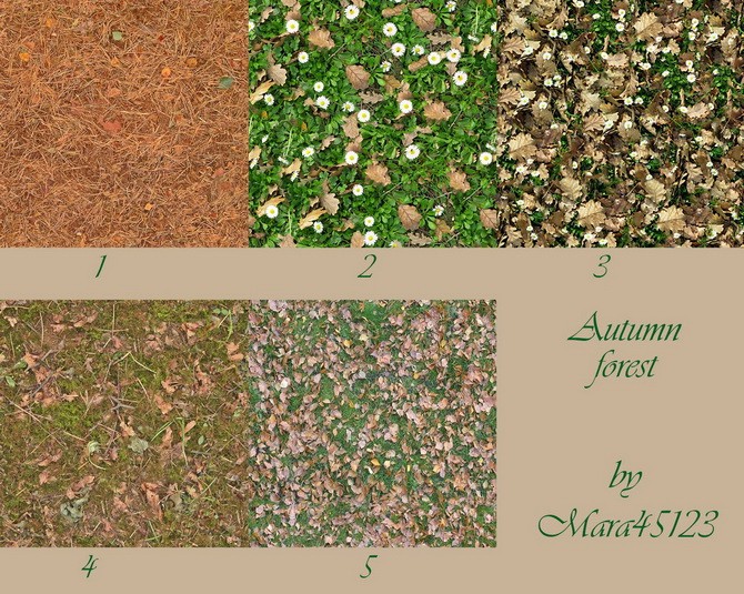 Sims 4 Autumn forest terrains at Mara45123