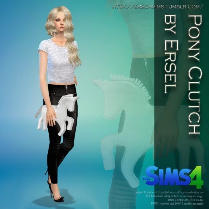 Sims 4 Ersel Pony Clutch at ErSch Sims