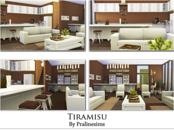 Sims 4 Tiramisu house by Pralinesims at TSR
