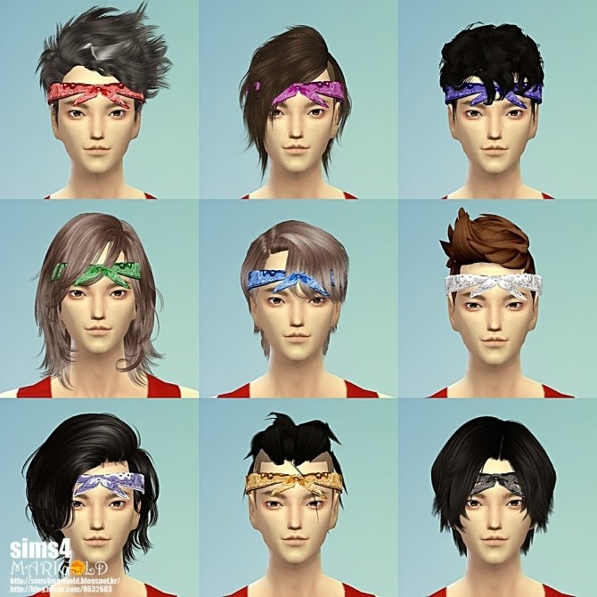 Sims 4 Scarf head band at Marigold