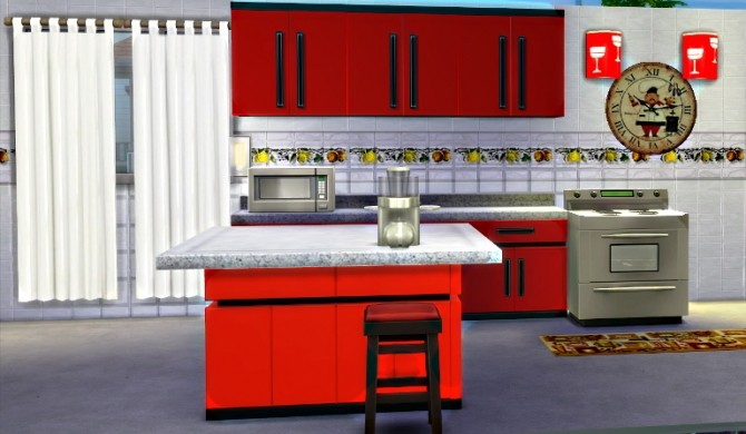 Sims 4 Kitchen furniture, walls and rugs at El Taller de Mane
