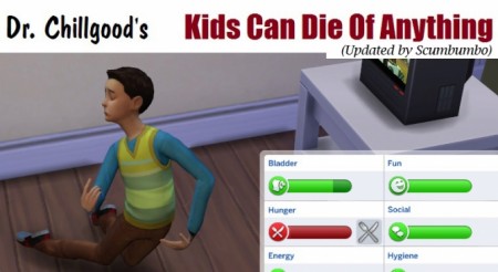 DrChillgood’s Kids Can Die of Anything Updated by scumbumbo at Mod The Sims