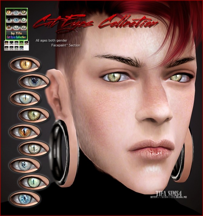 Sims 4 Cat eyes colection at Tifa Sims