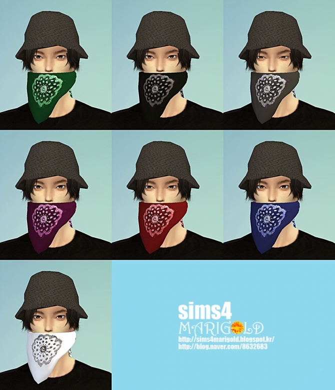 Neck scarf (mask) at Marigold » Sims 4 Updates