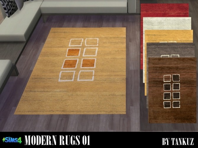 Sims 4 Modern Rugs 01 at Tankuz Sims4