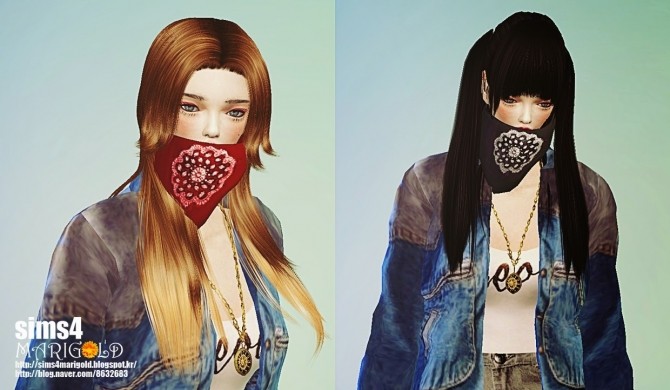 Sims 4 Neck scarf (mask) at Marigold