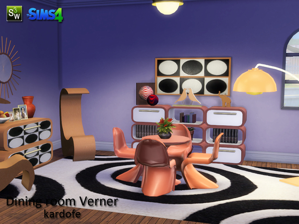 Sims 4 Verner dining room by Kardofe at TSR