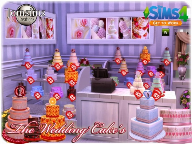 Wedding cake at Jomsims Creations » Sims 4 Updates