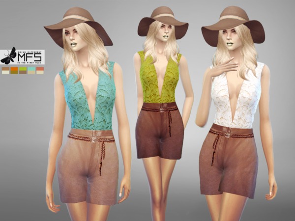 Sims 4 MFS Amelia Outfit by MissFortune at TSR